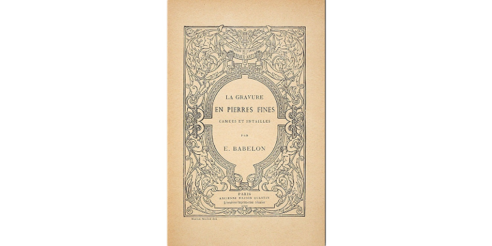 vieux livre sur les pierres fines en joaillerie