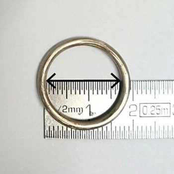 Technique improvisée de mesure de bague pour clients