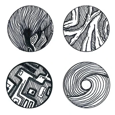 4 motifs ronds à thèmes pour inspiration de bijoux