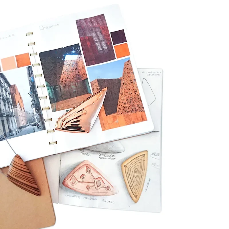 Carnet inspiration de motifs et textures pour bijoux