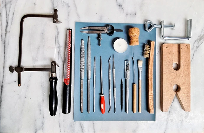set d'outils de bijoutier artisan