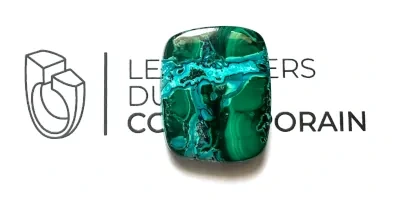 Chrysocolle-malachite opaque